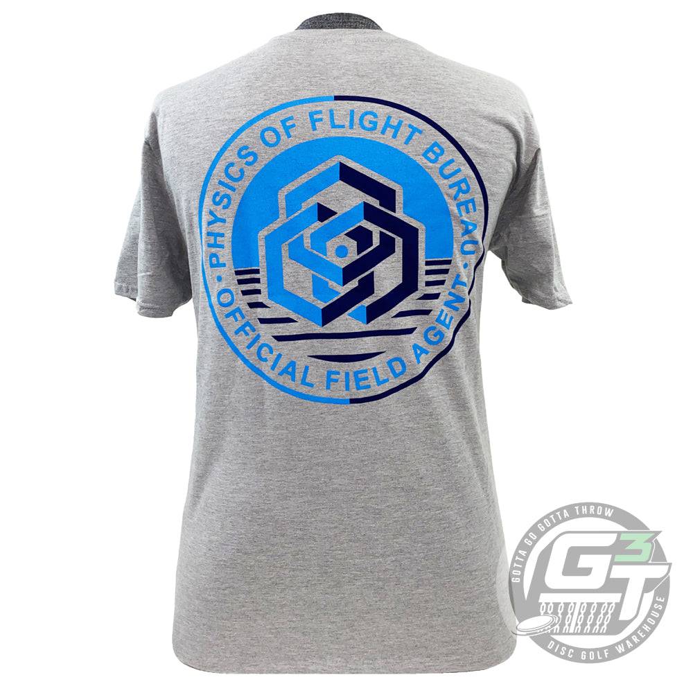 Dynamic Discs Apparel M / Gray Dynamic Discs Physics of Flight Bureau Field Agent Short Sleeve Disc Golf T-Shirt