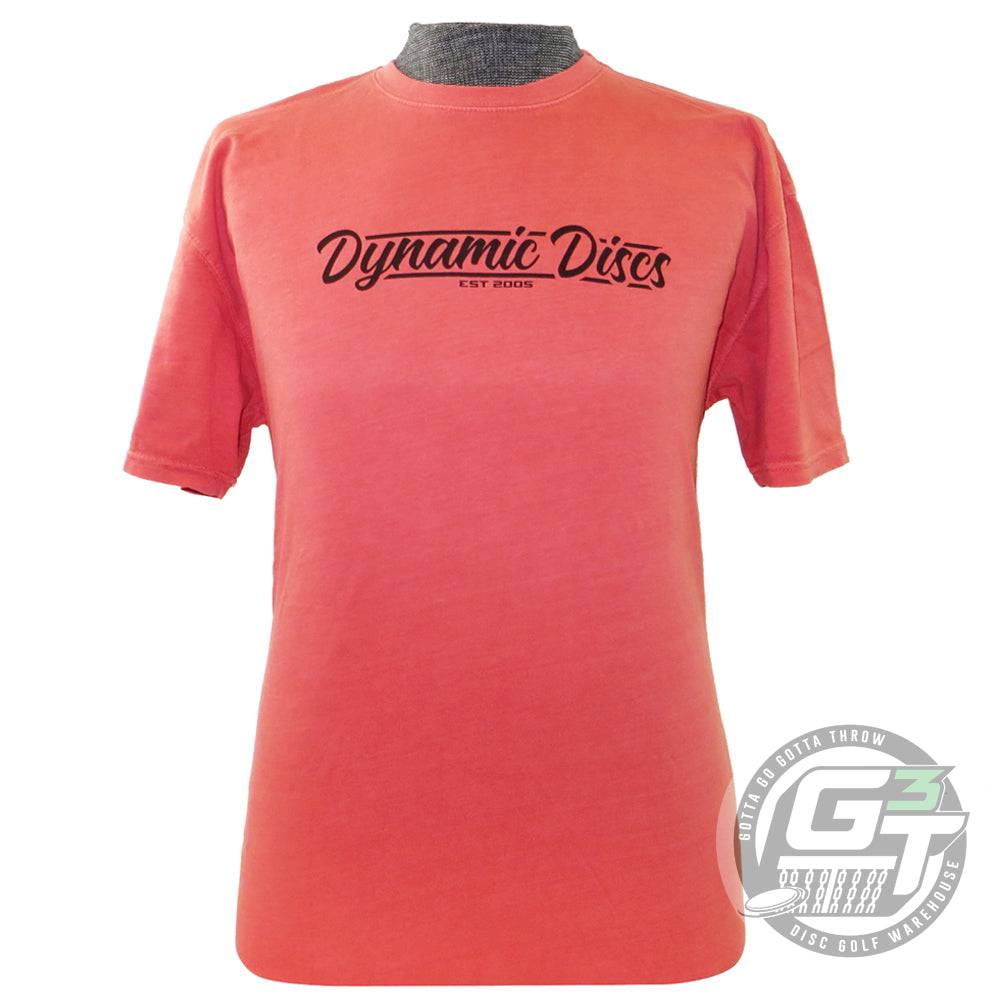 Dynamic Discs Apparel M / Red Dynamic Discs Script Logo Short Sleeve Disc Golf T-Shirt