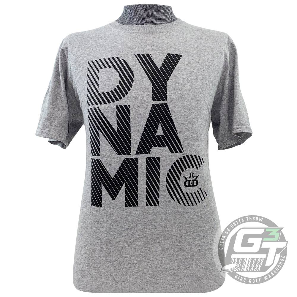 Dynamic Discs Apparel M / Gray Dynamic Discs Stacked Short Sleeve Performance Disc Golf T-Shirt