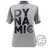Dynamic Discs Apparel M / Gray Dynamic Discs Stacked Short Sleeve Performance Disc Golf T-Shirt
