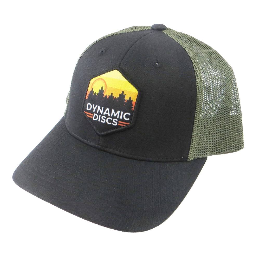 Dynamic Discs Apparel Black / Olive Green Dynamic Discs Sunset Hex Snapback Mesh Disc Golf Hat