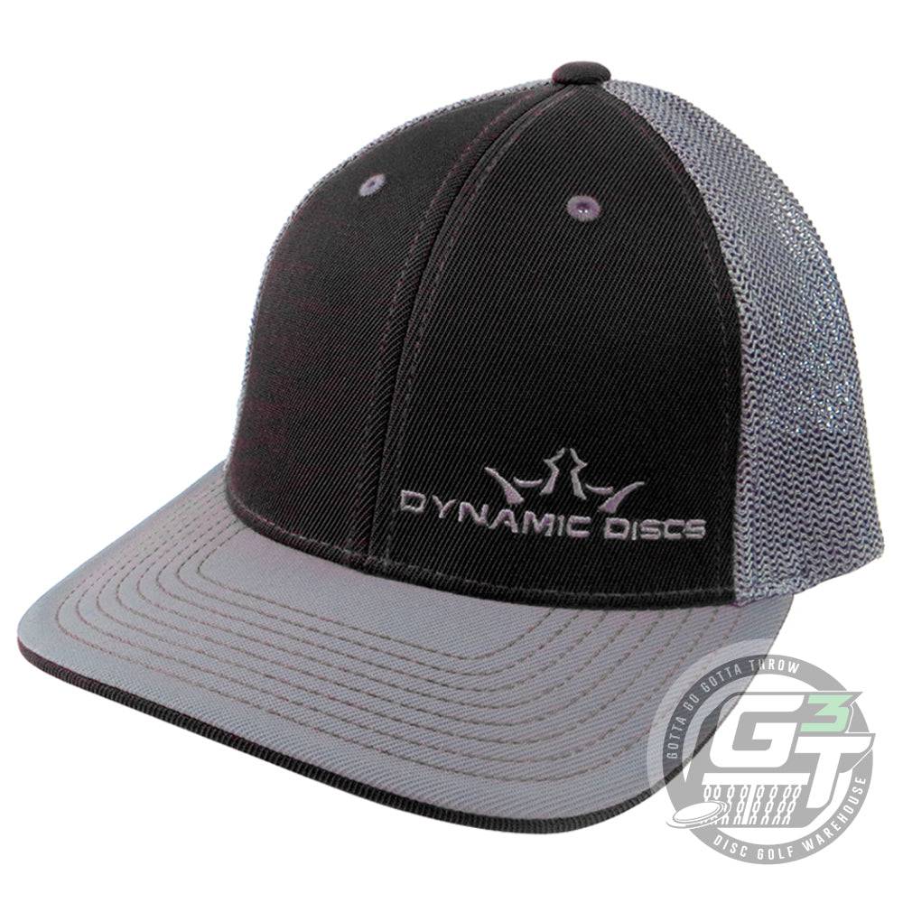 Dynamic Discs Apparel S / M / Black / Gray Dynamic Discs Two-Tone King D's FlexFit Mesh Disc Golf Hat