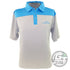 Dynamic Discs Apparel M / Gray / Blue Dynamic Discs Two-Tone King D's Logo Short Sleeve Performance Disc Golf Polo Shirt
