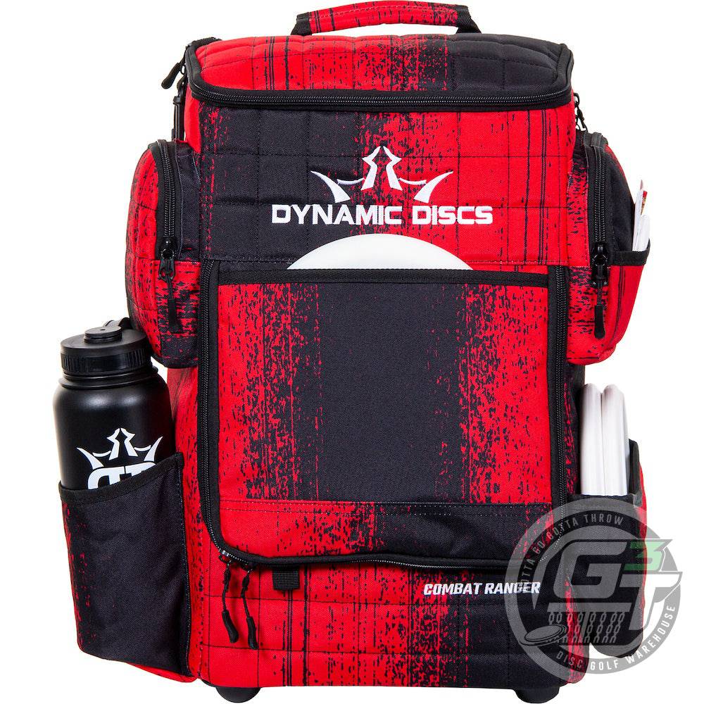 Dynamic Discs Bag Atomic Red Dynamic Discs Combat Ranger Backpack Disc Golf Bag