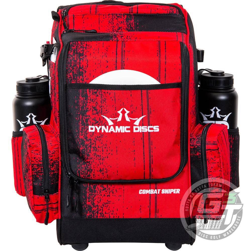 Dynamic Discs Bag Atomic Red Dynamic Discs Combat Sniper Backpack Disc Golf Bag