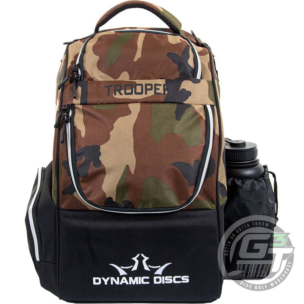 Dynamic Discs Bag Woodland Camo / Black Dynamic Discs Trooper V2 Backpack Disc Golf Bag