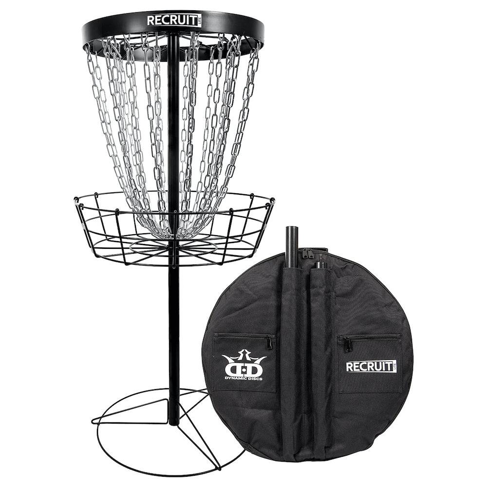 Dynamic Discs Basket Black Dynamic Discs Recruit Lite 24-Chain Disc Golf Basket w/ Carry Bag