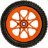 Dynamic Discs Cart Orange Dynamic Discs ZUCA Cart Replacement Tubeless Foam Wheels (Pair)