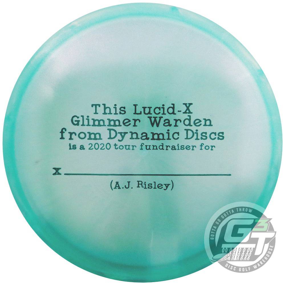 Dynamic Discs Golf Disc Dynamic Discs Limited Edition 2020 Team Series A.J. Risley Glimmer Lucid-X Warden Putter Golf Disc