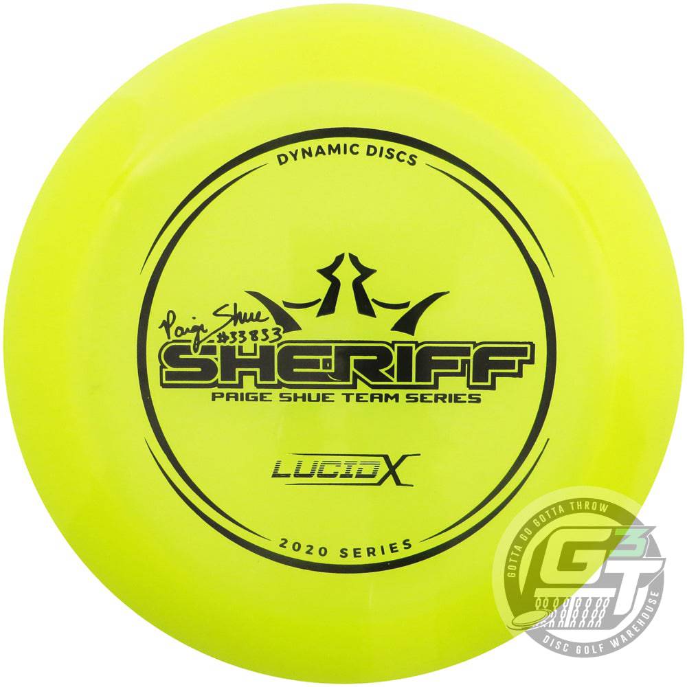 Dynamic Discs Golf Disc Dynamic Discs Limited Edition 2020 Team Series Paige Shue Lucid-X Sheriff Distance Driver Golf Disc