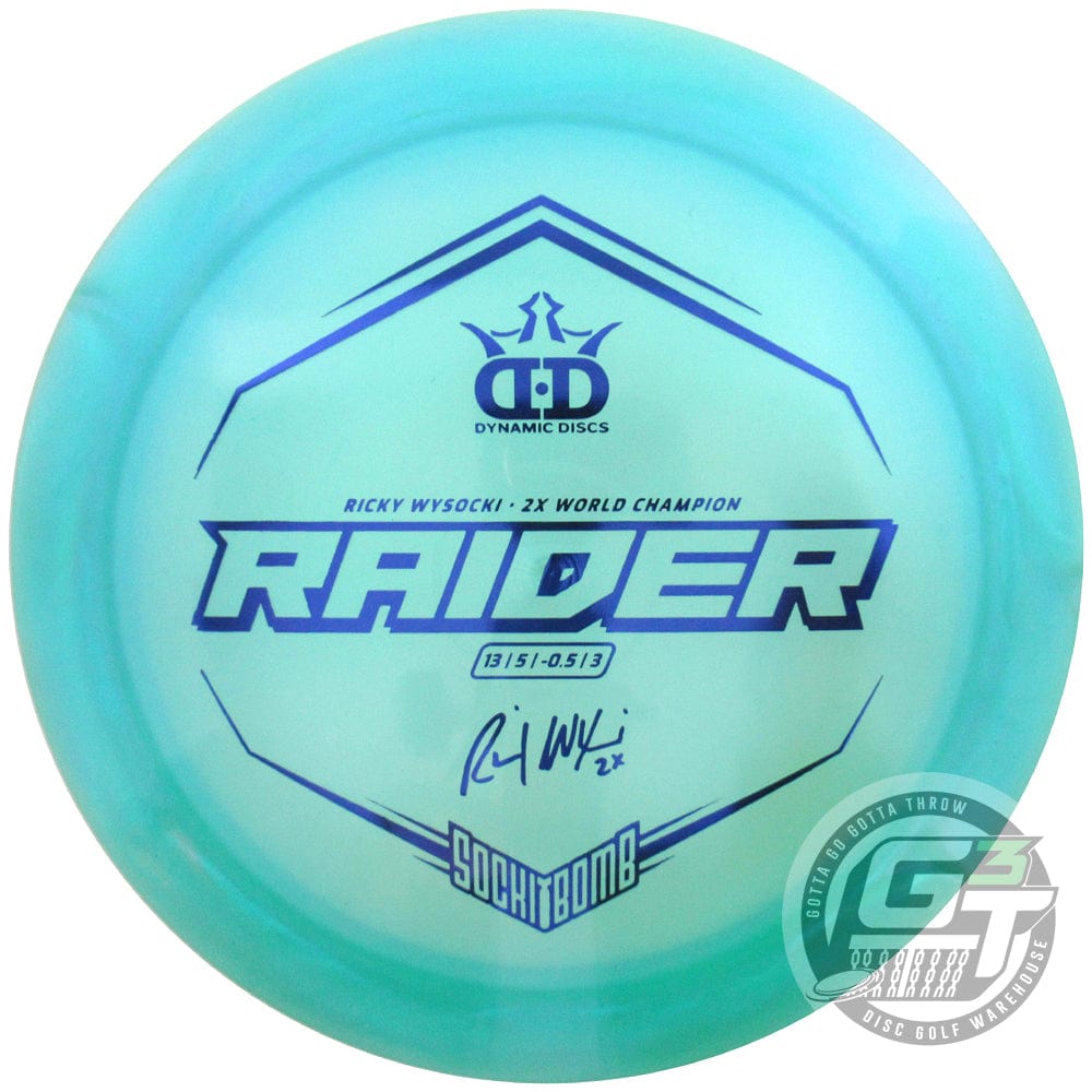Dynamic Discs Golf Disc Dynamic Discs Limited Edition 2022 Team Series Ricky Wysocki Chameleon Lucid-X Raider Distance Driver Golf Disc