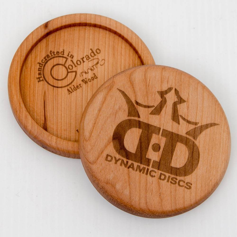 Dynamic Discs Mini Dynamic Discs DD Logo Alder Wood Mini Marker Disc