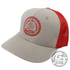 Gateway Disc Sports Apparel Light Gray / Red Gateway Disc Sports Circle of Chains Logo Snapback Mesh Disc Golf Hat
