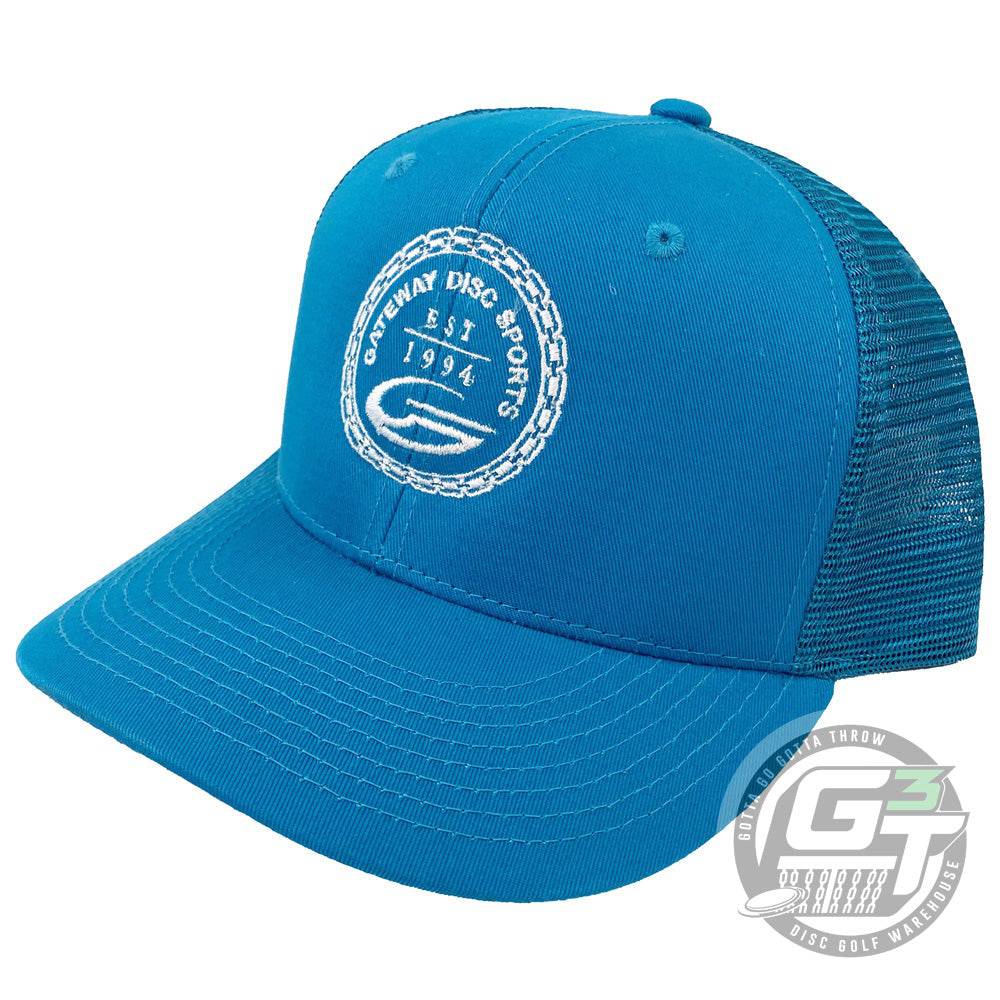 Gateway Disc Sports Apparel Teal / Teal Gateway Disc Sports Circle of Chains Logo Snapback Mesh Disc Golf Hat