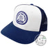 Gateway Disc Sports Apparel White / Navy Blue Gateway Disc Sports Circle of Chains Logo Snapback Mesh Disc Golf Hat