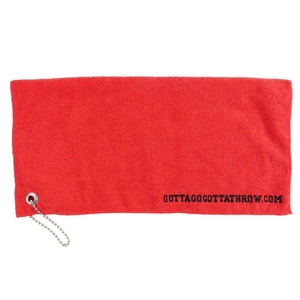 Gotta Go Gotta Throw Accessory Red Gotta Go Gotta Throw Embroidered 16" Micro-Fleece Disc Golf Towel