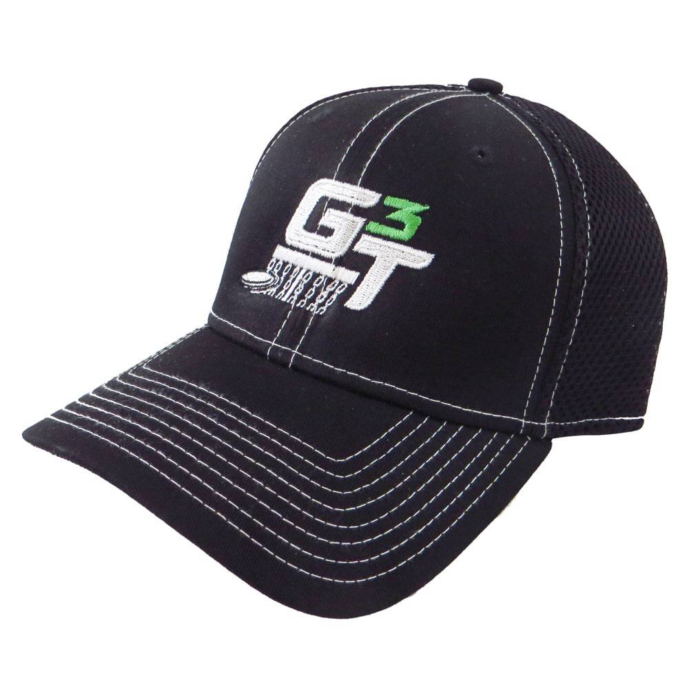 Gotta Go Gotta Throw Apparel S/M (6 7/8"-7 1/4") / Black Gotta Go Gotta Throw Contrast Stitch G3T Logo Stretch Mesh Performance Disc Golf Hat