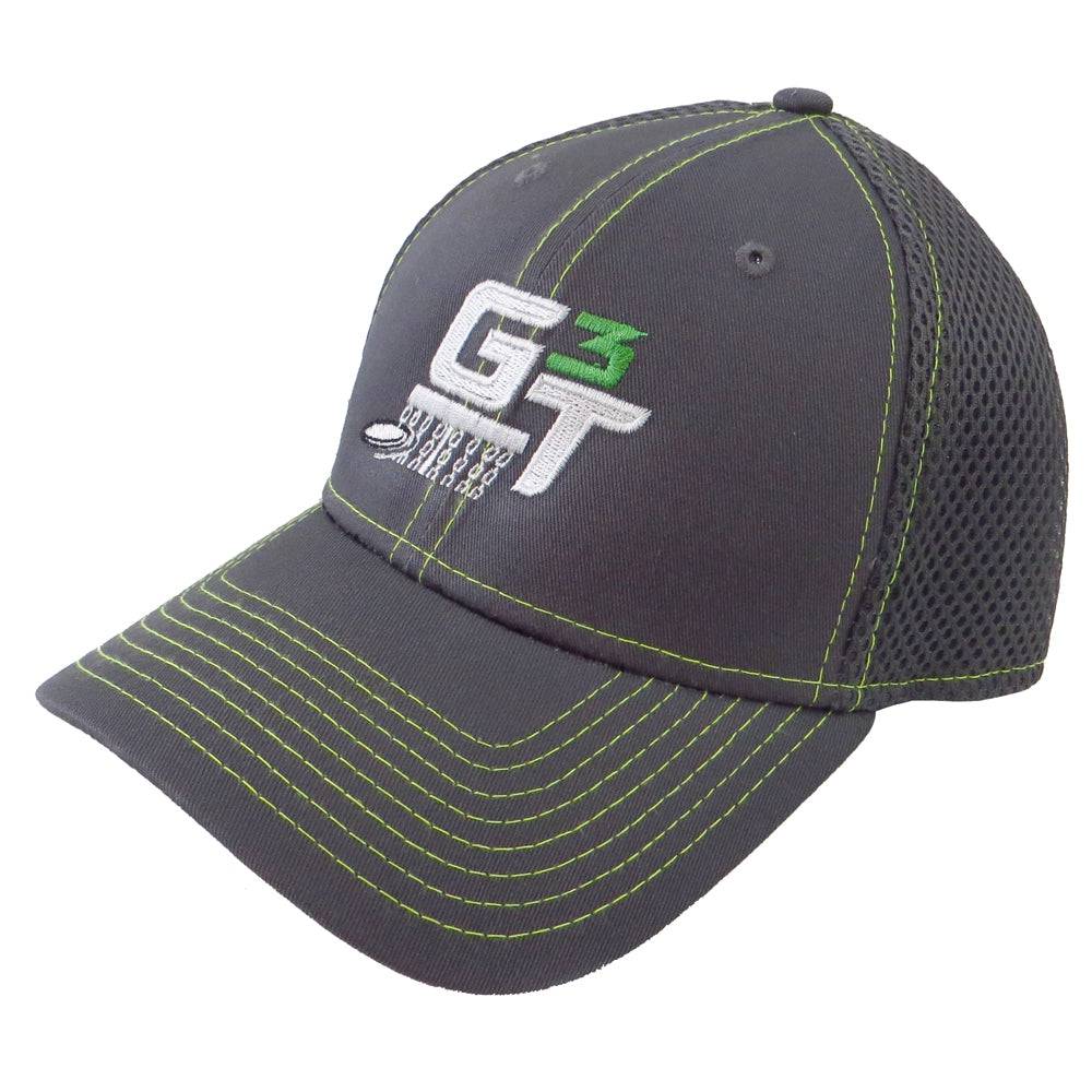 Gotta Go Gotta Throw Apparel S/M (6 7/8"-7 1/4") / Gray Gotta Go Gotta Throw Contrast Stitch G3T Logo Stretch Mesh Performance Disc Golf Hat