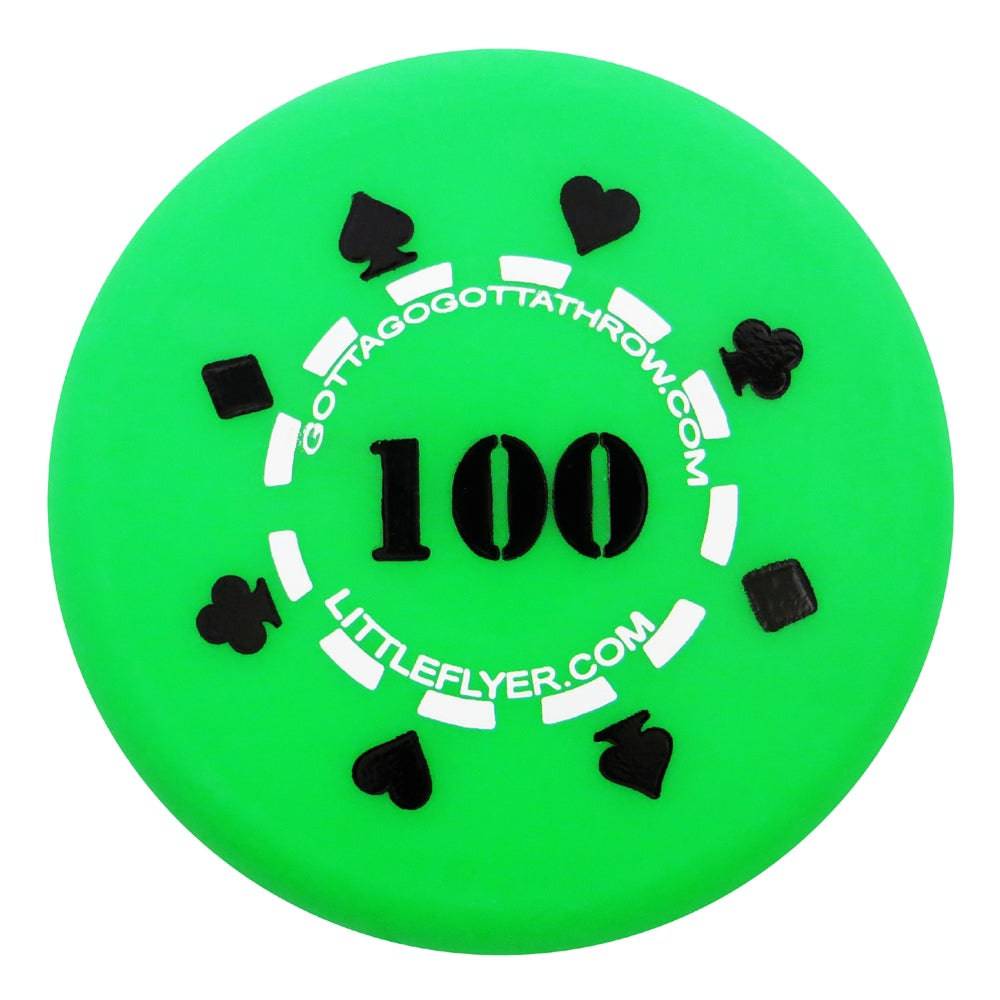 Gotta Go Gotta Throw Mini Green / Little Flyer - 4.25" Gotta Go Gotta Throw Poker Chip 100 Inter-Locking Mini Marker Disc