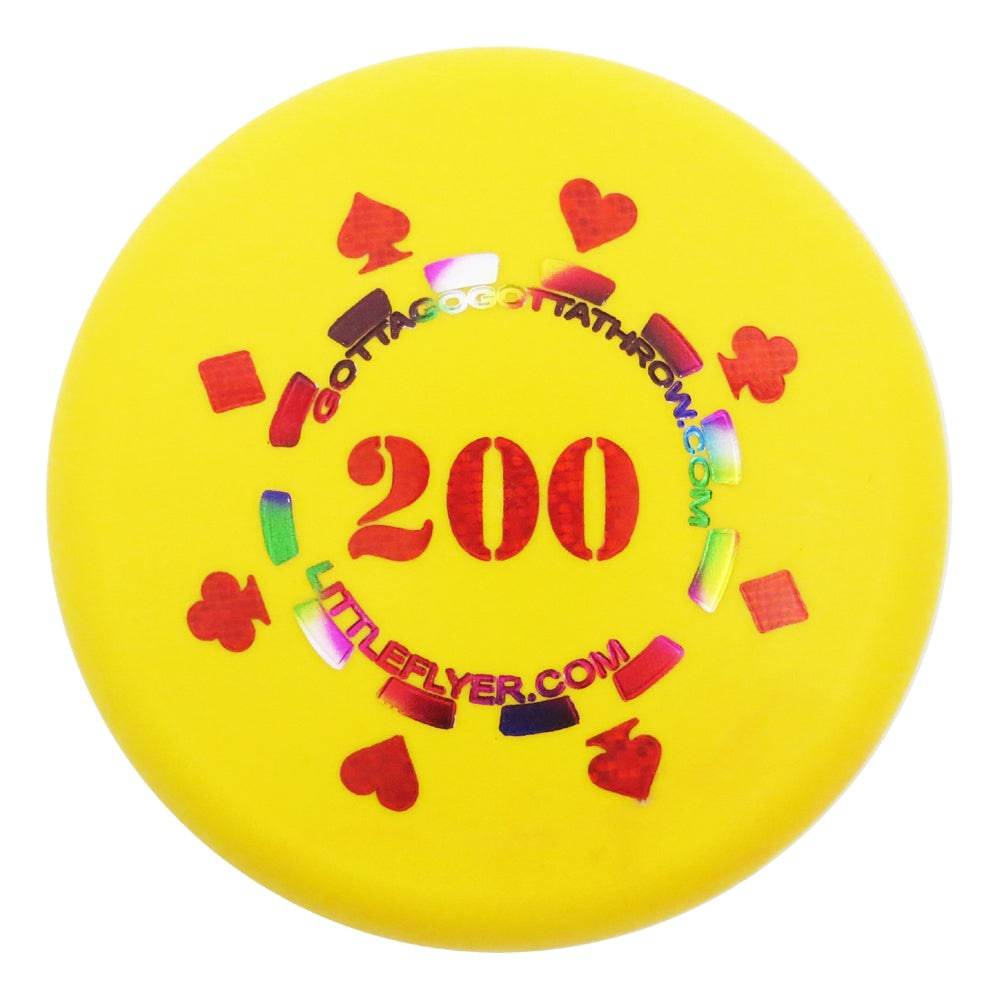 Gotta Go Gotta Throw Mini Yellow / Little Flyer - 4.25" Gotta Go Gotta Throw Poker Chip 200 Inter-Locking Mini Marker Disc