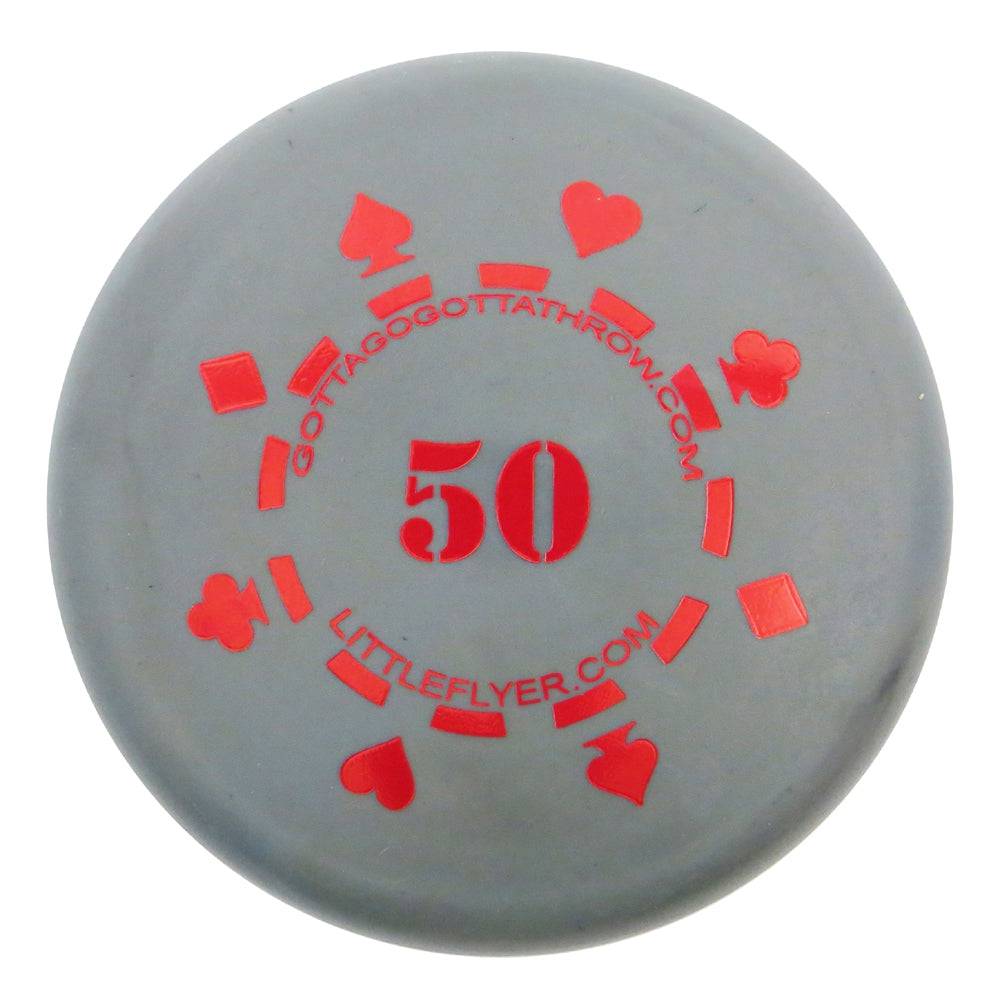 Gotta Go Gotta Throw Mini Gray / Little Flyer - 4.25" Gotta Go Gotta Throw Poker Chip 50 Inter-Locking Mini Marker Disc