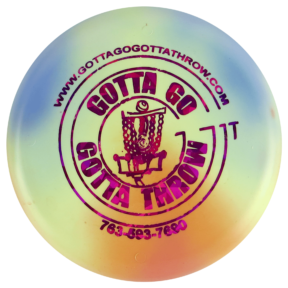 Gotta Go Gotta Throw Mini Little Flyer - 4.25" Gotta Go Gotta Throw Tie-Dye Logo Inter-Locking Mini Marker Disc