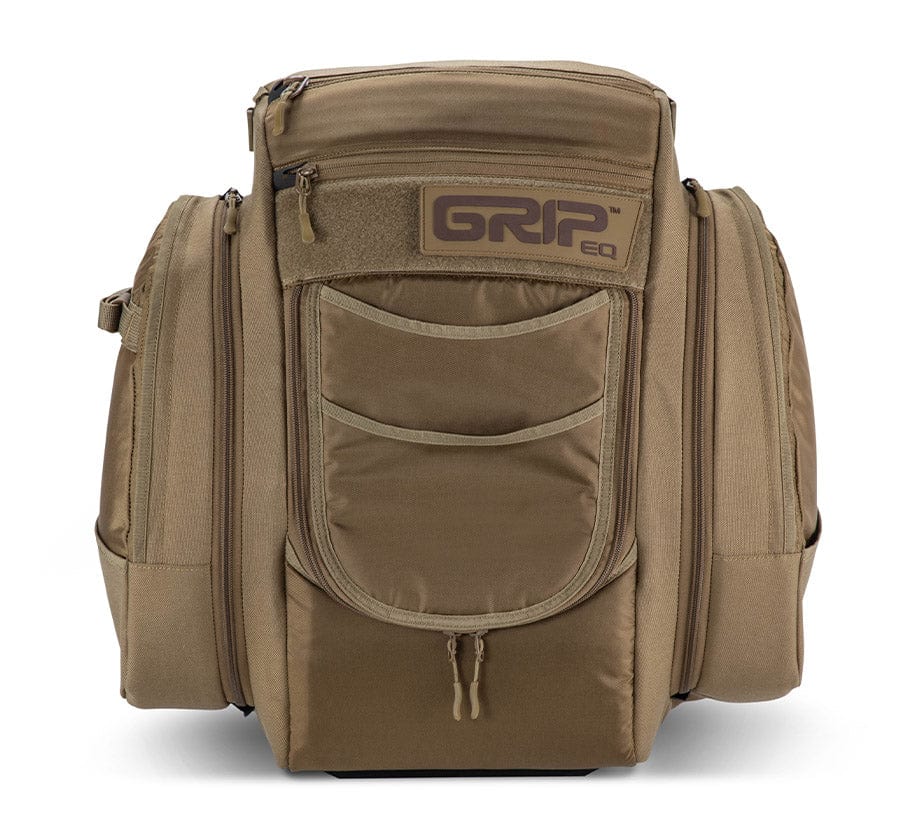 GripEQ Bag Tan GripEQ BX3 Series Backpack Disc Golf Bag