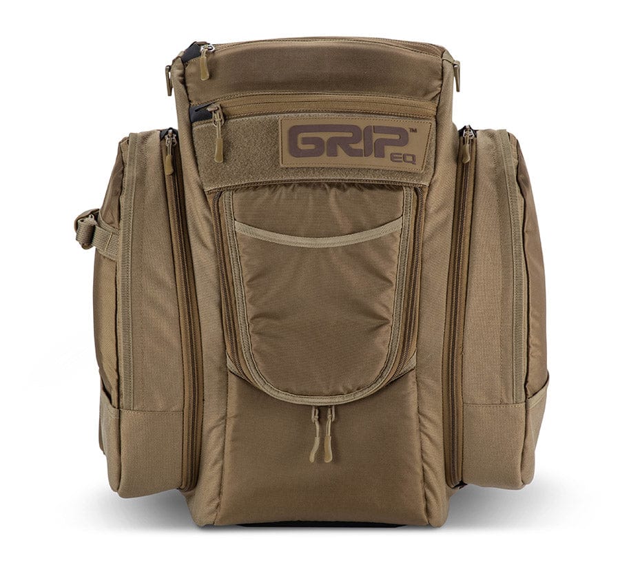 GripEQ Bag Tan GripEQ CX1 Series Backpack Disc Golf Bag