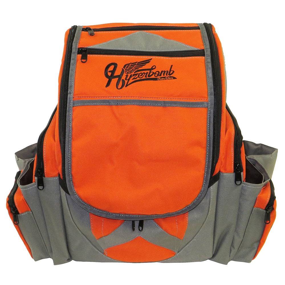 Hyzerbomb Bag Orange / Gray Hyzerbomb Flak X Backpack Disc Golf Bag