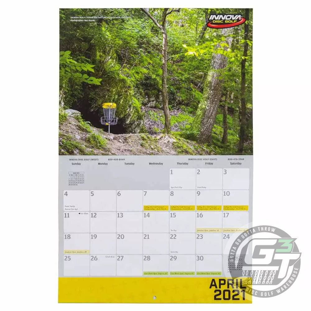 Innova 2021 Disc Golf Calendar Gotta Go Gotta Throw