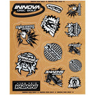 Innova Accessory Black / Gold Innova Disc Golf Icon Sticker Sheet