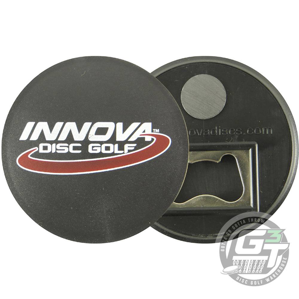Innova Accessory Black Innova Logo Bottle Opener Fridge Magnet Mini Marker Disc