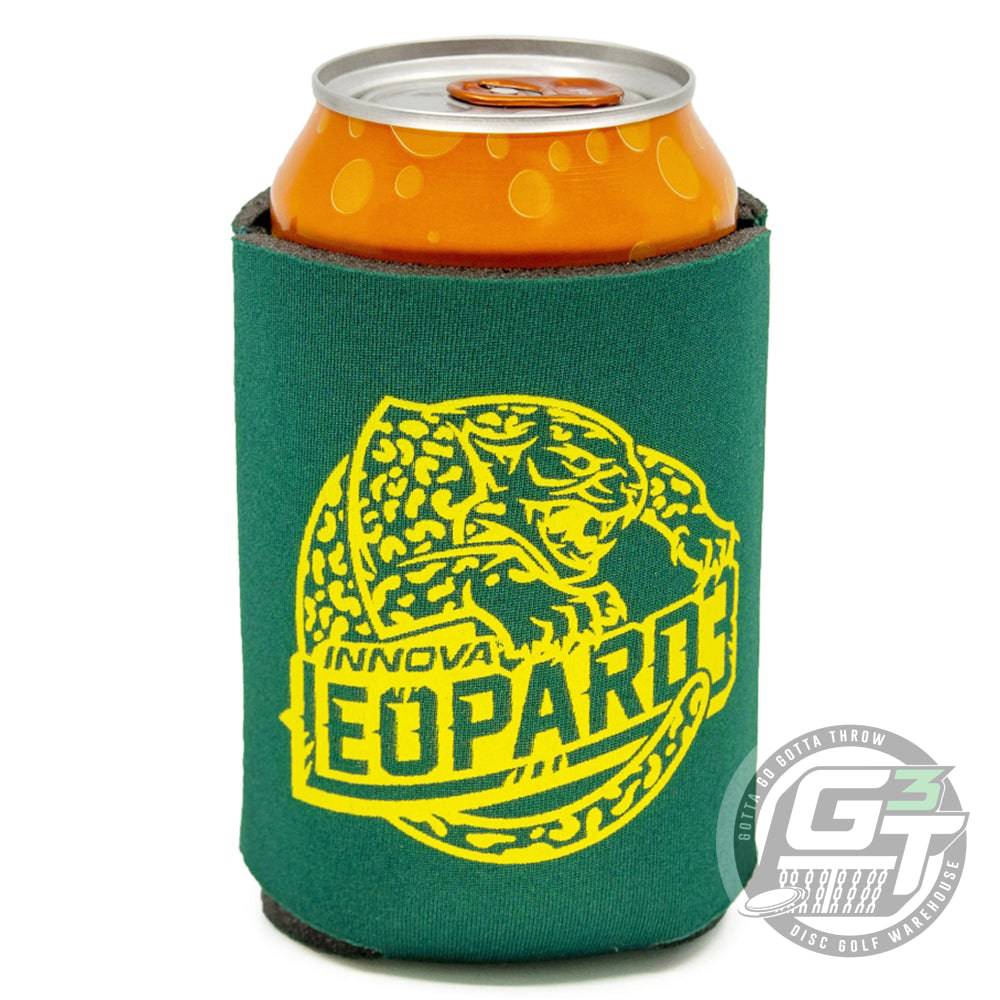 Innova Accessory Leopard3 - Green Innova Mini Character Can Hugger Insulated Beverage Cooler