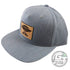 Innova Apparel Gray Innova Air Force Leather Patch Adjustable Disc Golf Hat