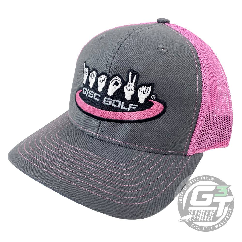 Innova Apparel Dark Gray / Pink Innova ASL Adjustable Mesh Disc Golf Hat
