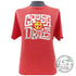 Innova Apparel M / Red Innova Crush Drives Short Sleeve Disc Golf T-Shirt