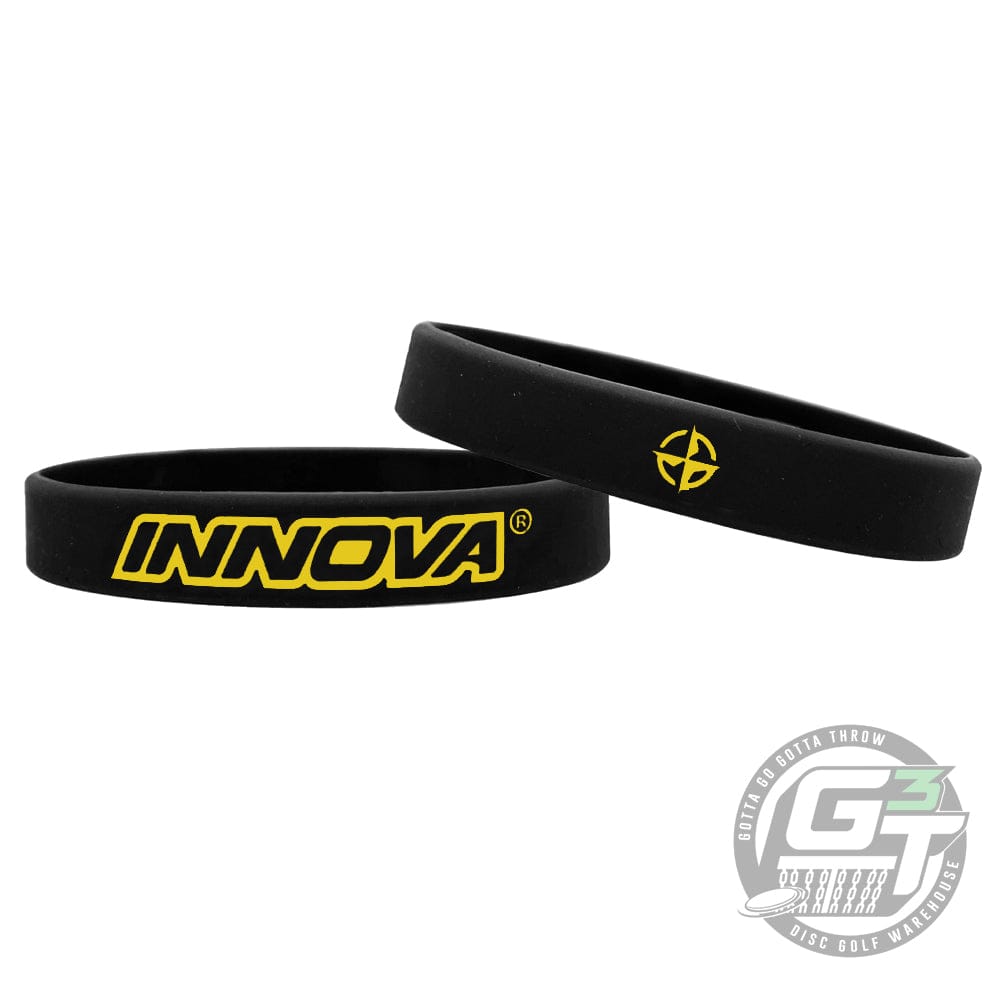 Innova Apparel Black Innova Disc Golf Logo Silicone Wristband