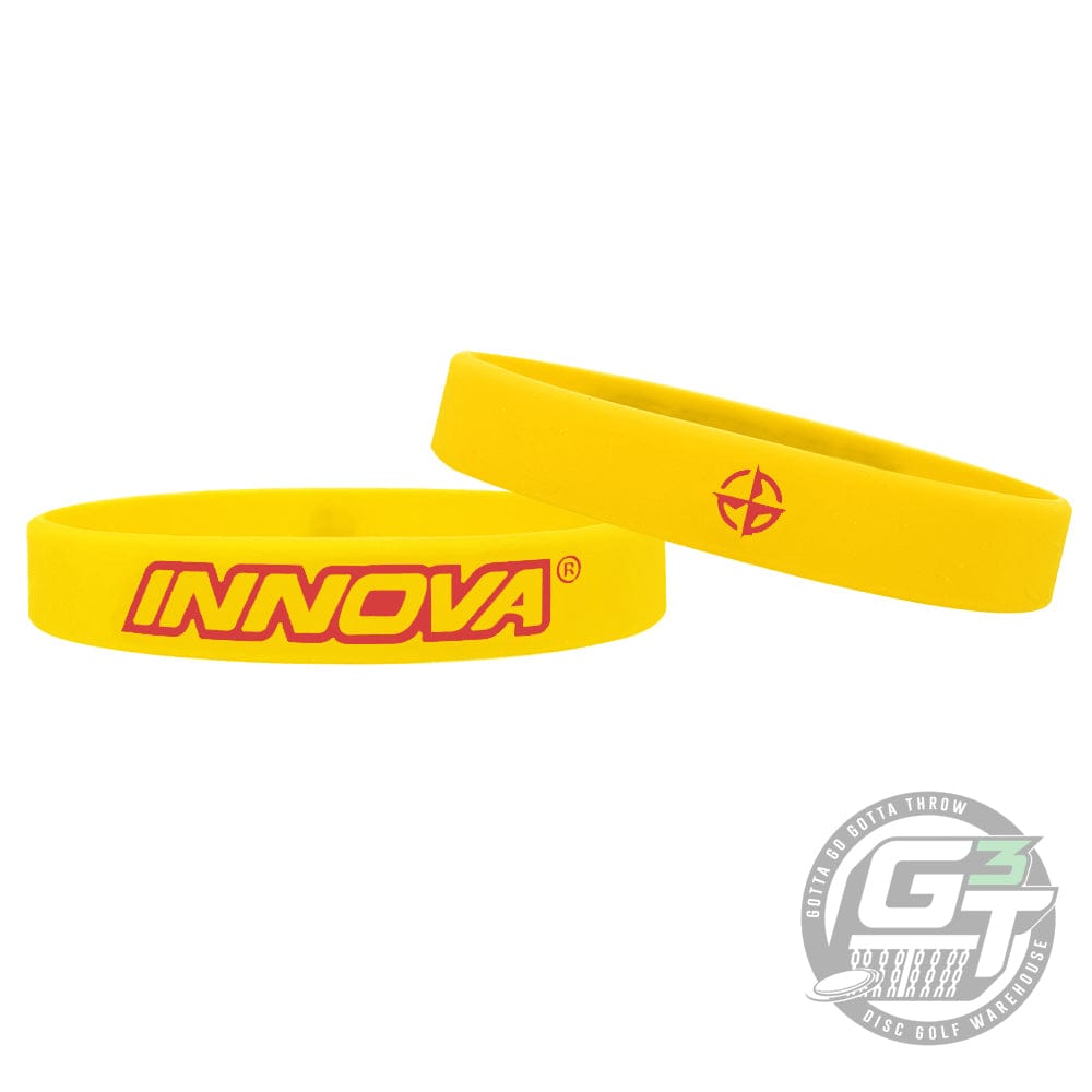 Innova Apparel Yellow Innova Disc Golf Logo Silicone Wristband