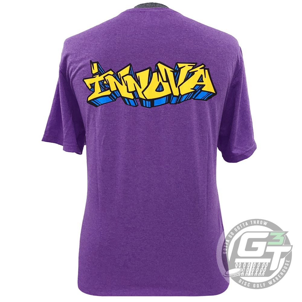 Innova Apparel Innova Factory Second Graffiti Target Tri-Blend Short Sleeve Disc Golf T-Shirt