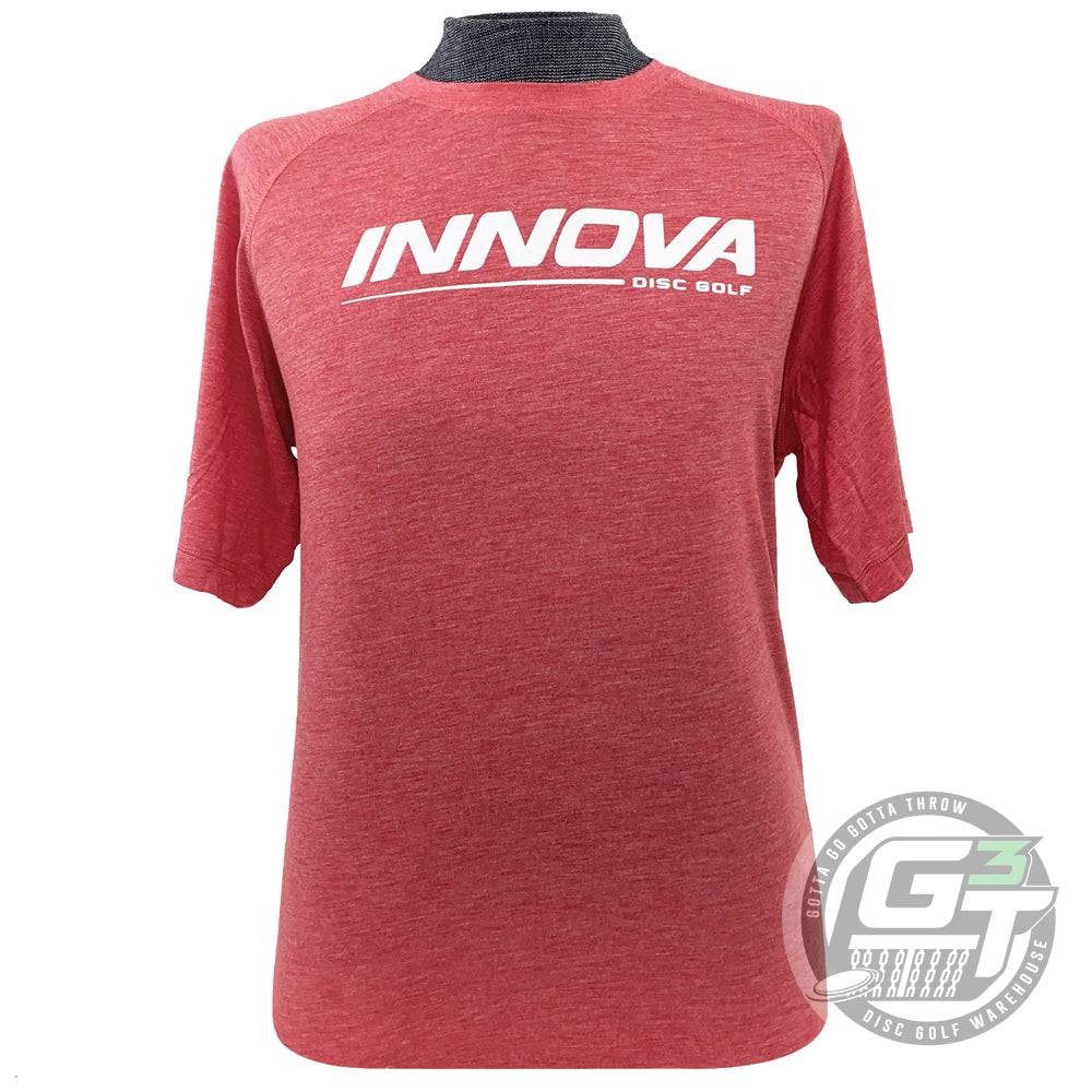 Innova Apparel S / Red Innova Fairway Tri-Blend Short Sleeve Performance Disc Golf Jersey