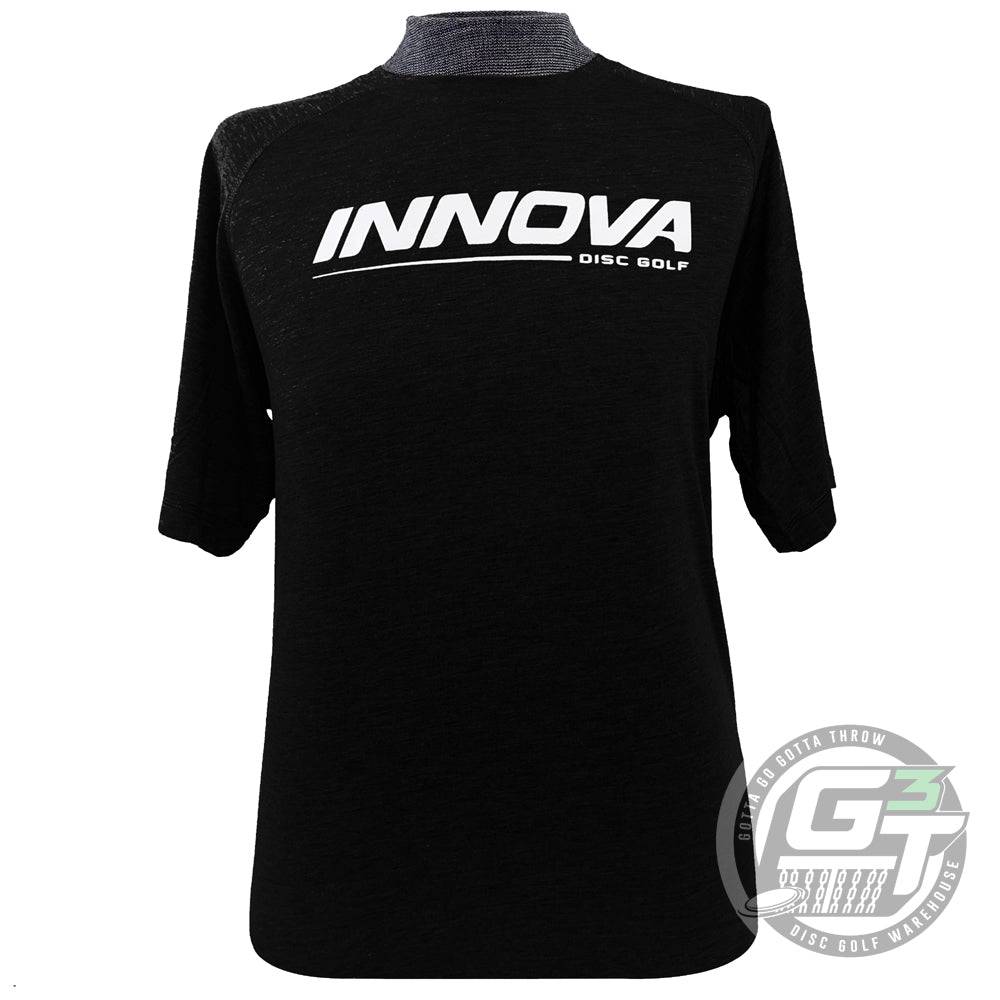 Innova Apparel S / Black Innova Fairway Tri-Blend Short Sleeve Performance Disc Golf Jersey