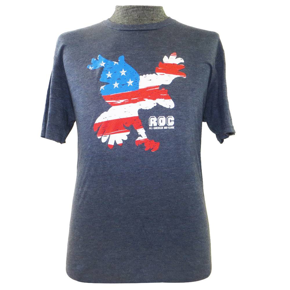 Innova Apparel S / Heather Navy Blue Innova Flag Roc Soft Blend Short Sleeve Disc Golf T-Shirt