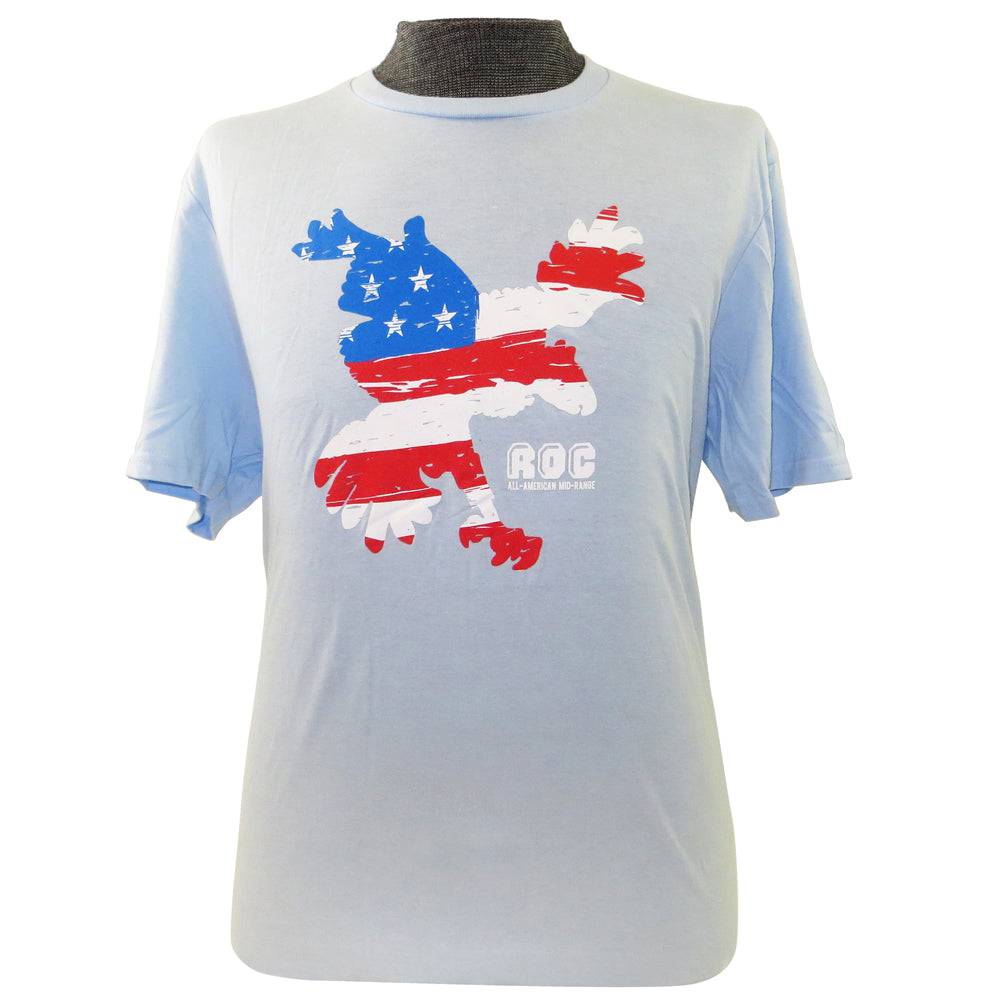 Innova Apparel S / Light Blue Innova Flag Roc Soft Blend Short Sleeve Disc Golf T-Shirt