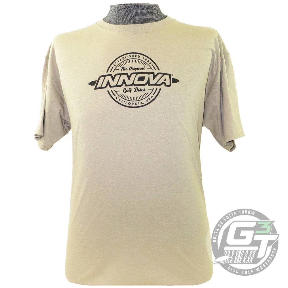 Innova Apparel S / Tan Innova Heritage Short Sleeve Disc Golf T-Shirt
