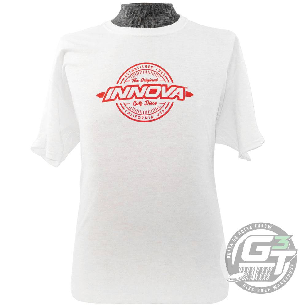 Innova Apparel S / White Innova Heritage Short Sleeve Disc Golf T-Shirt