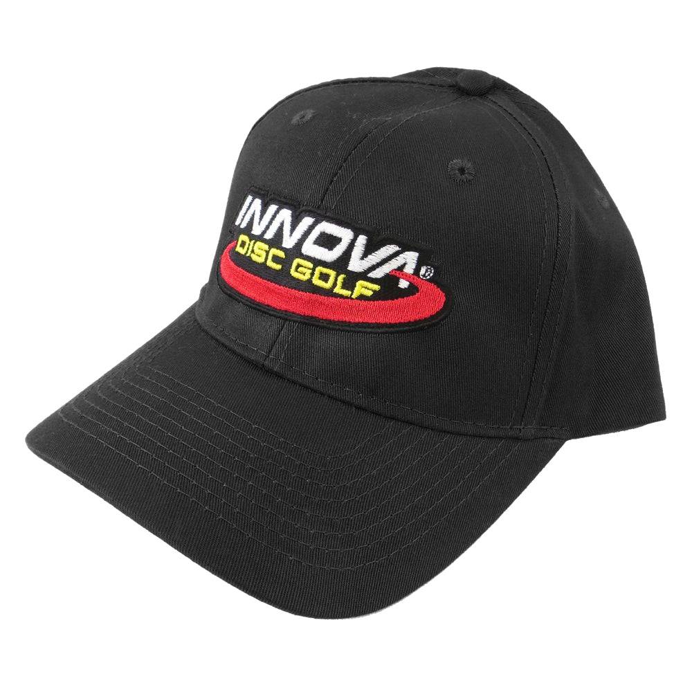 Innova Apparel Black Innova Logo Adjustable Cotton Disc Golf Hat
