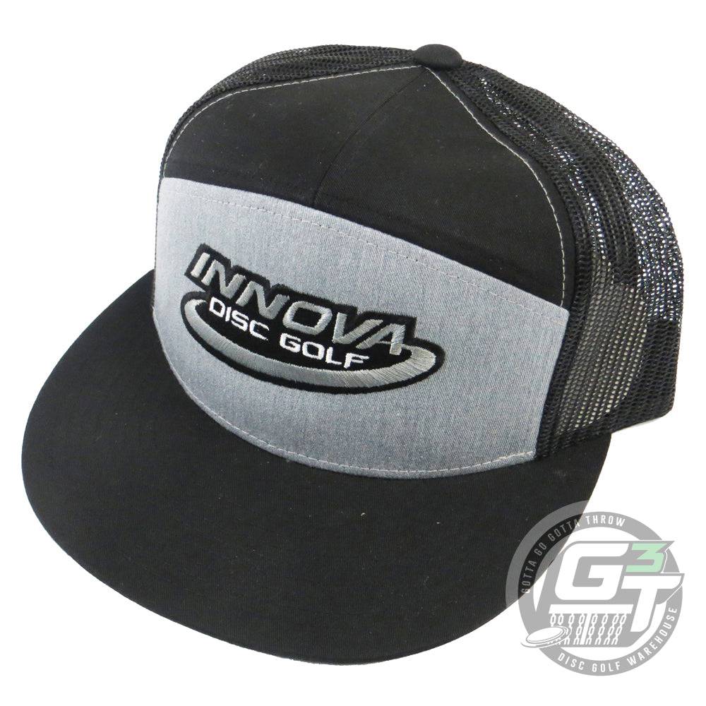 Innova Apparel Black / Gray Innova Logo Adjustable Flatbill Disc Golf Hat