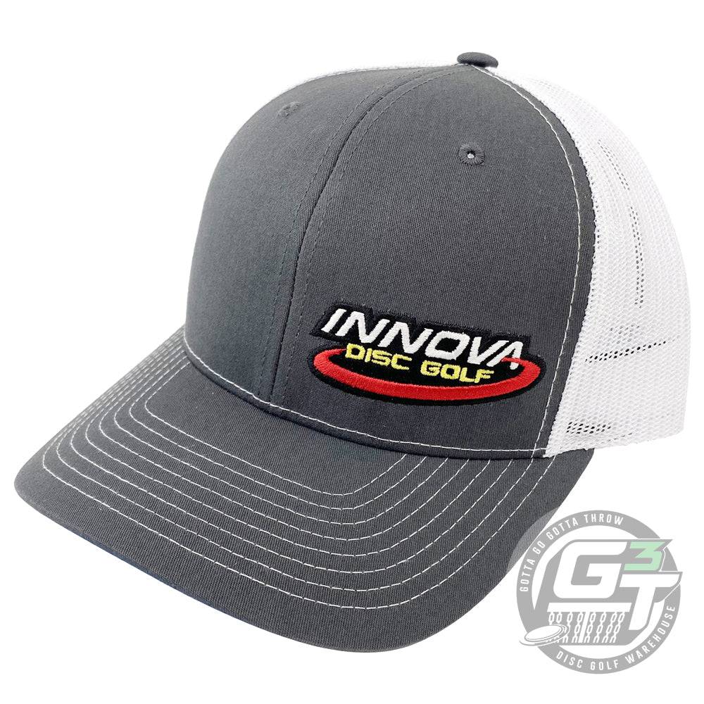 Innova Apparel Gray / White Innova Logo Adjustable Mesh Disc Golf Hat