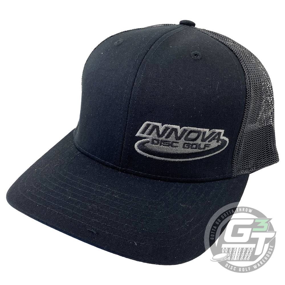 Innova Apparel Black Innova Logo Adjustable Mesh Disc Golf Hat