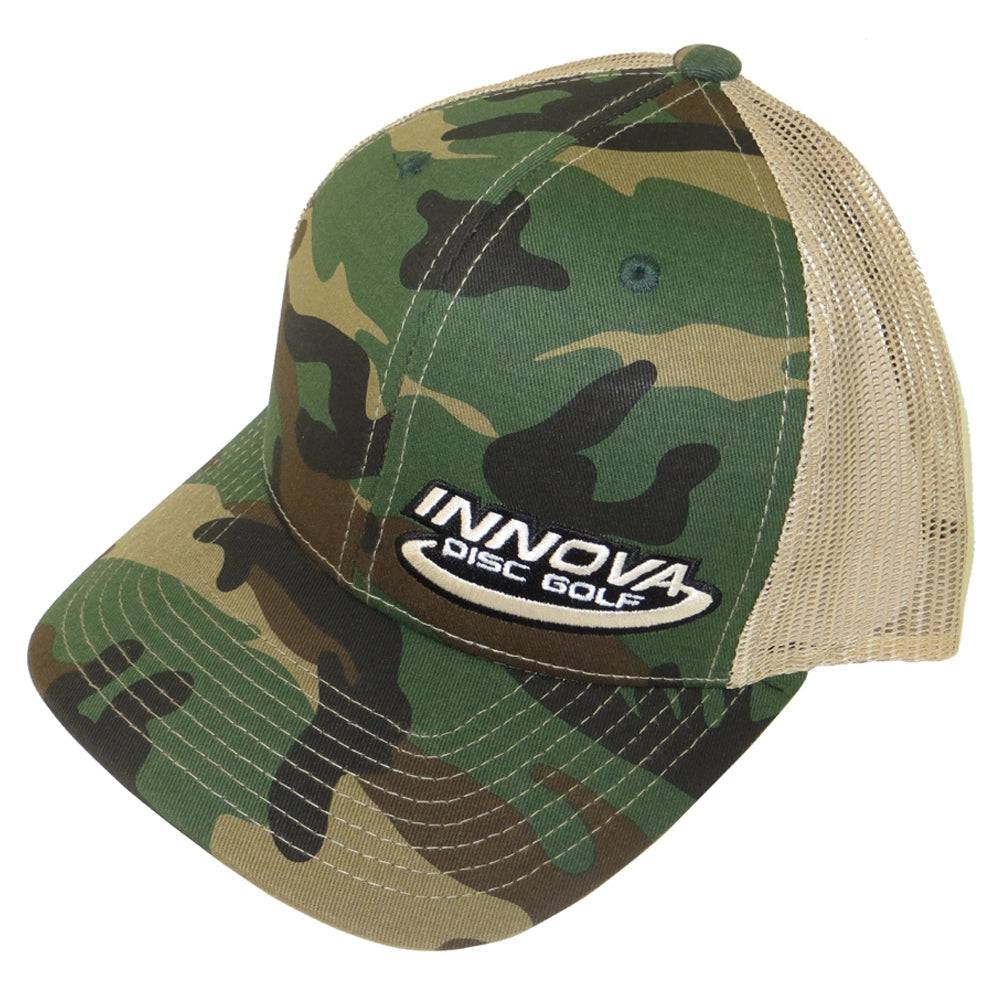 Innova Apparel Army Camo Innova Logo Camo Adjustable Mesh Disc Golf Hat